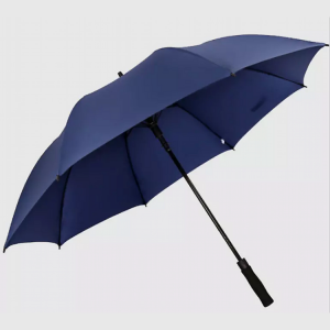 Özel Logo Baskılı Düz ​​Otomatik Golf Şemsiyesi Rüzgar Geçirmez
